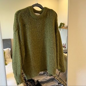 Zara Knit green sweater
